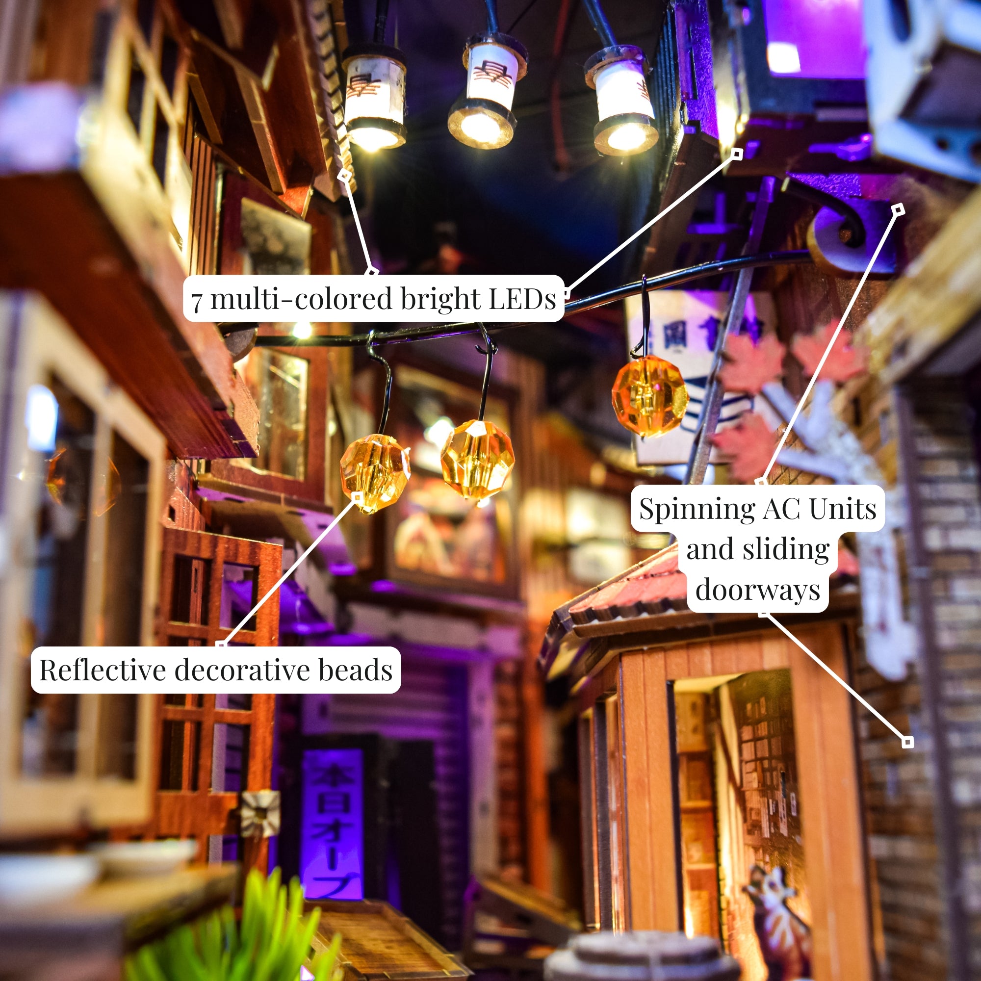 Tokyo Alley 3D DIY Book Nook Kit