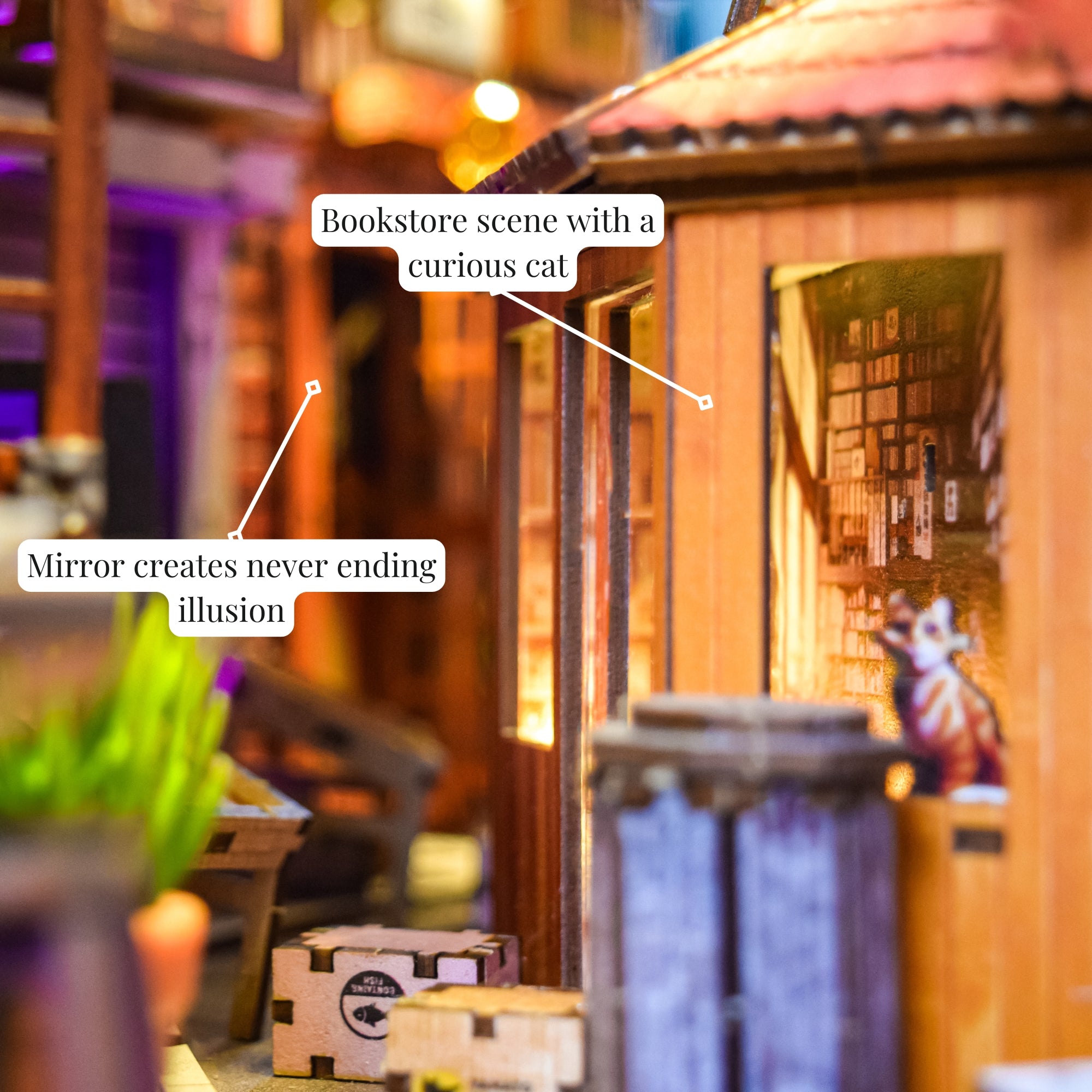 Tokyo Alley 3D DIY Book Nook Kit