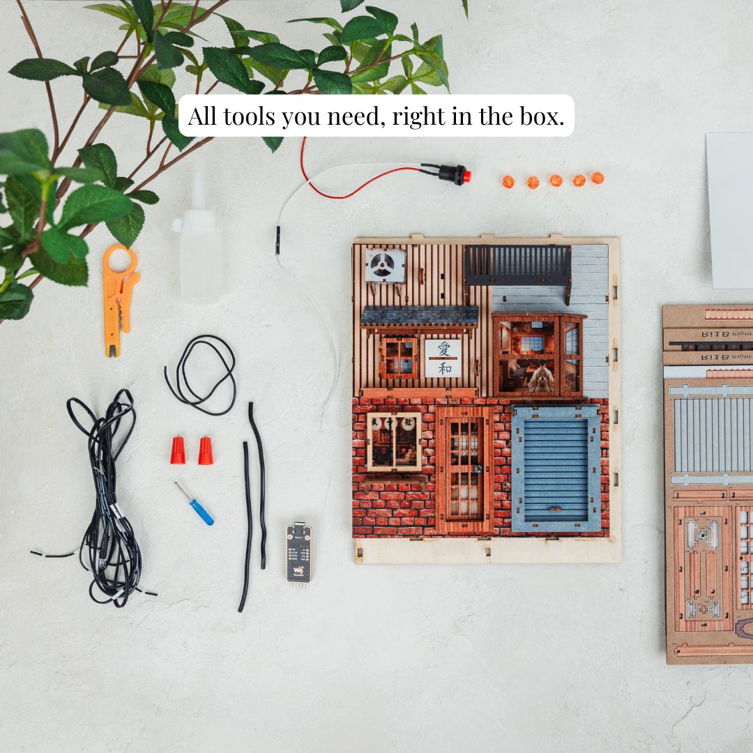 Tokyo Alley Book Nook DIY 3D Kit - Bookshelf Memories - DIY Booknook