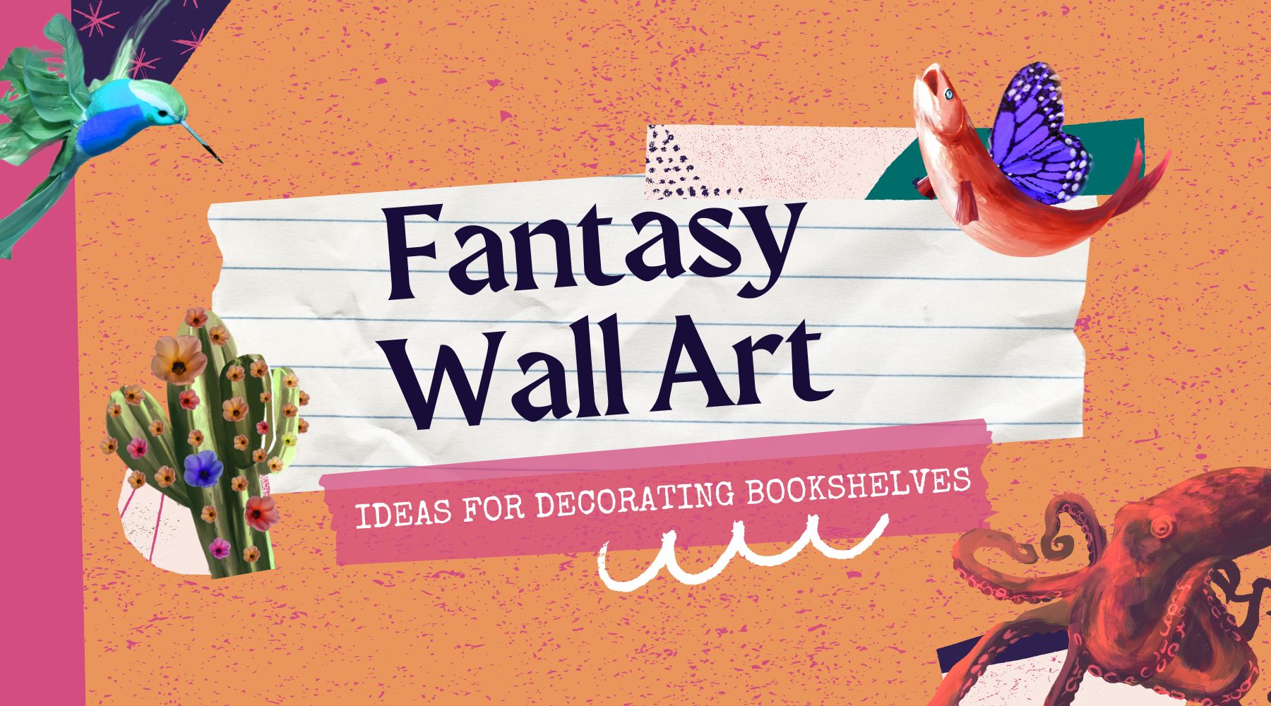 Fantasy Wall Art Ideas for Decorating Bookshelves - Bookshelf Memories
