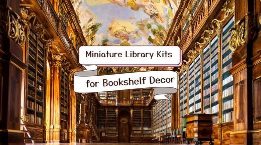 Miniature Library Kits for Bookshelf Decor - Bookshelf Memories