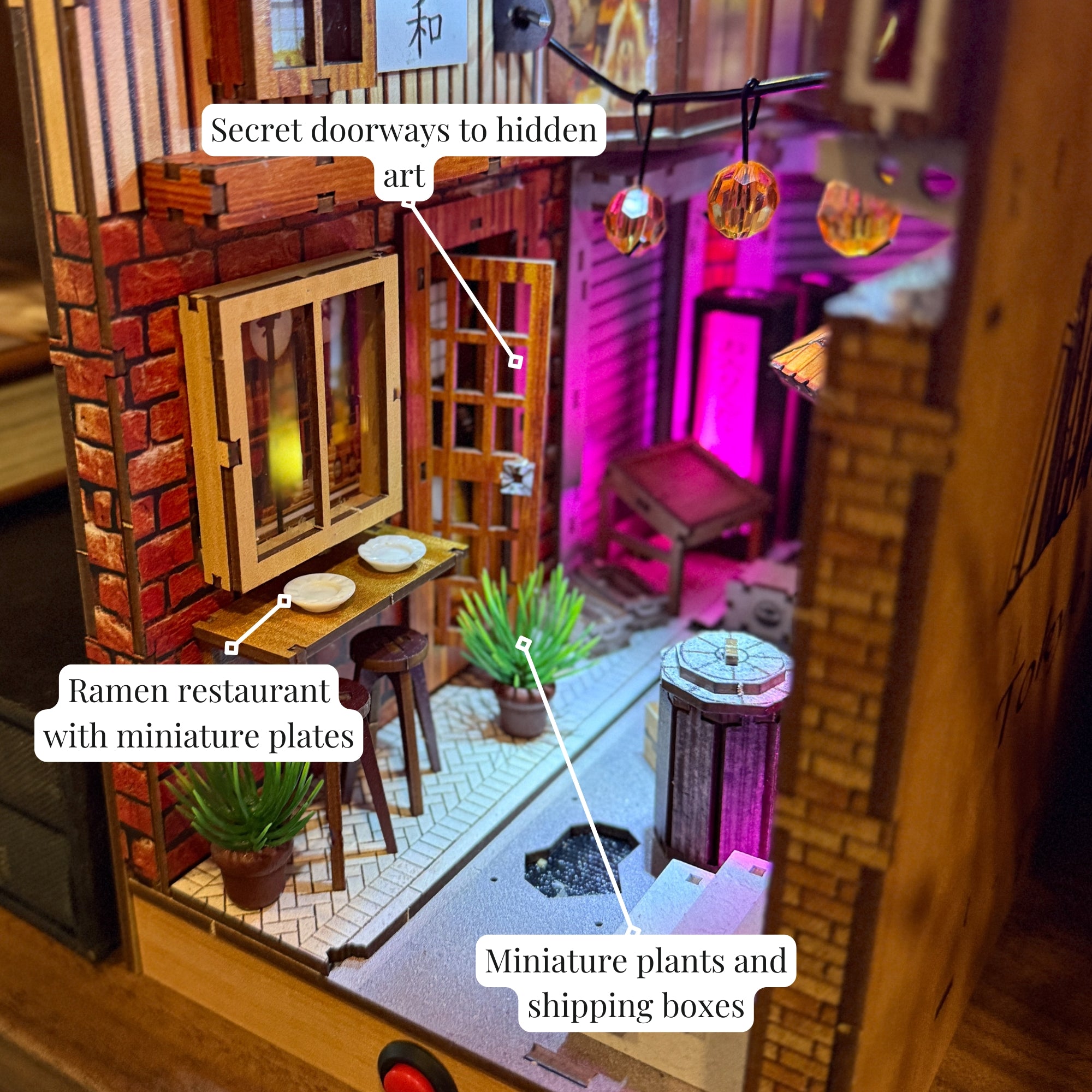 Tokyo Alley Illuminated Book Nook Kit