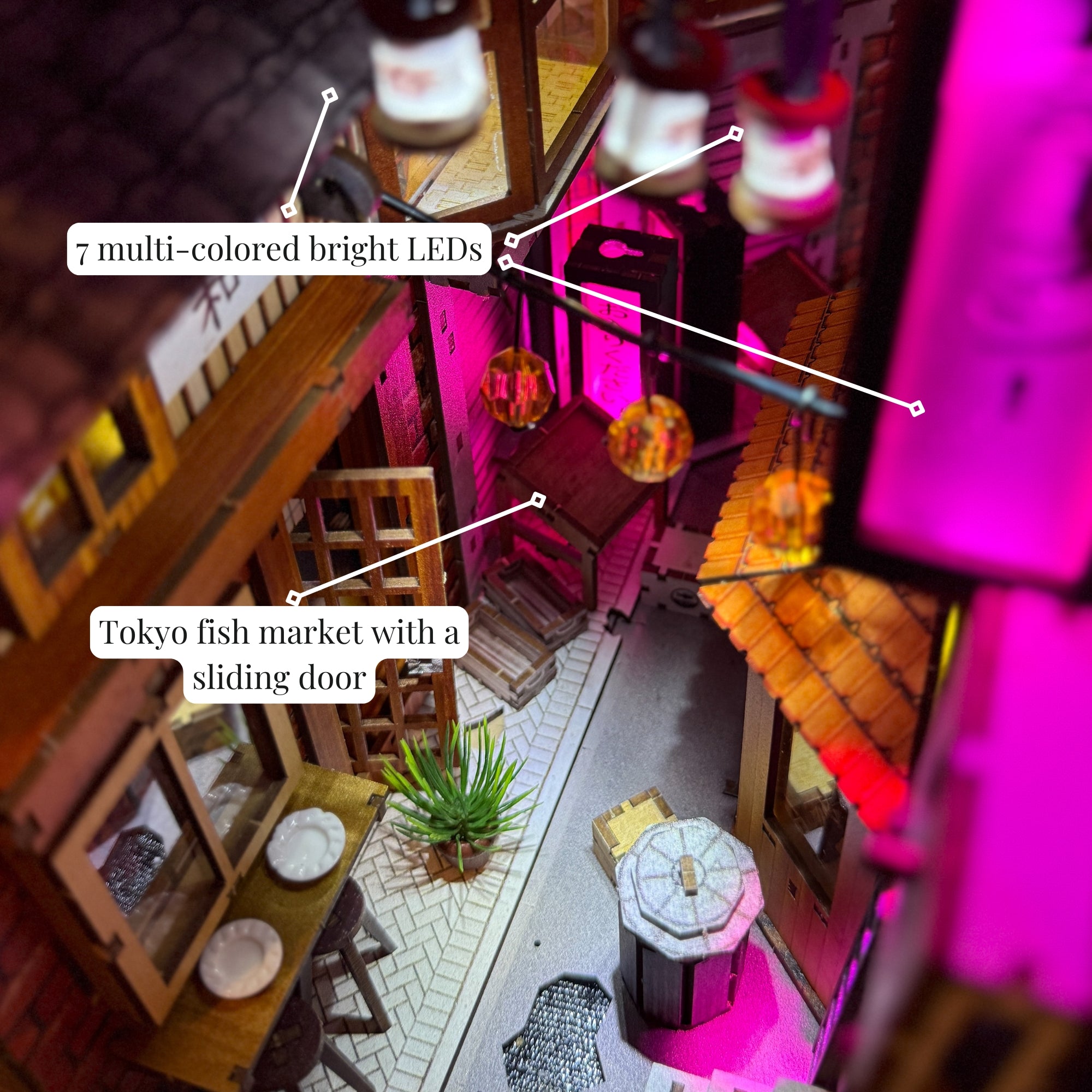 Tokyo Alley Illuminated Book Nook Kit