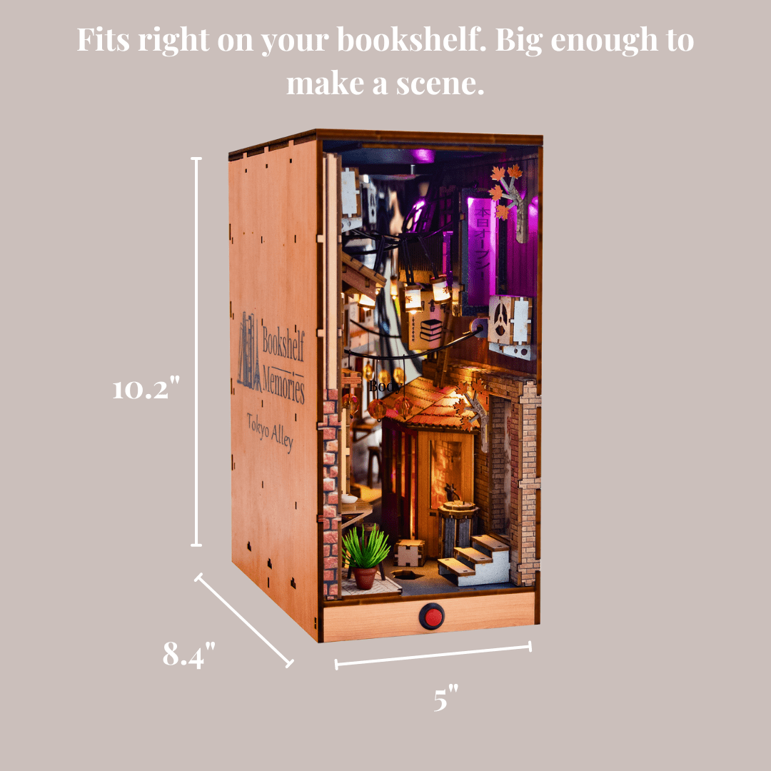 DIY Miniature Tokyo Alley - Bookshelf Memories - DIY Booknook
