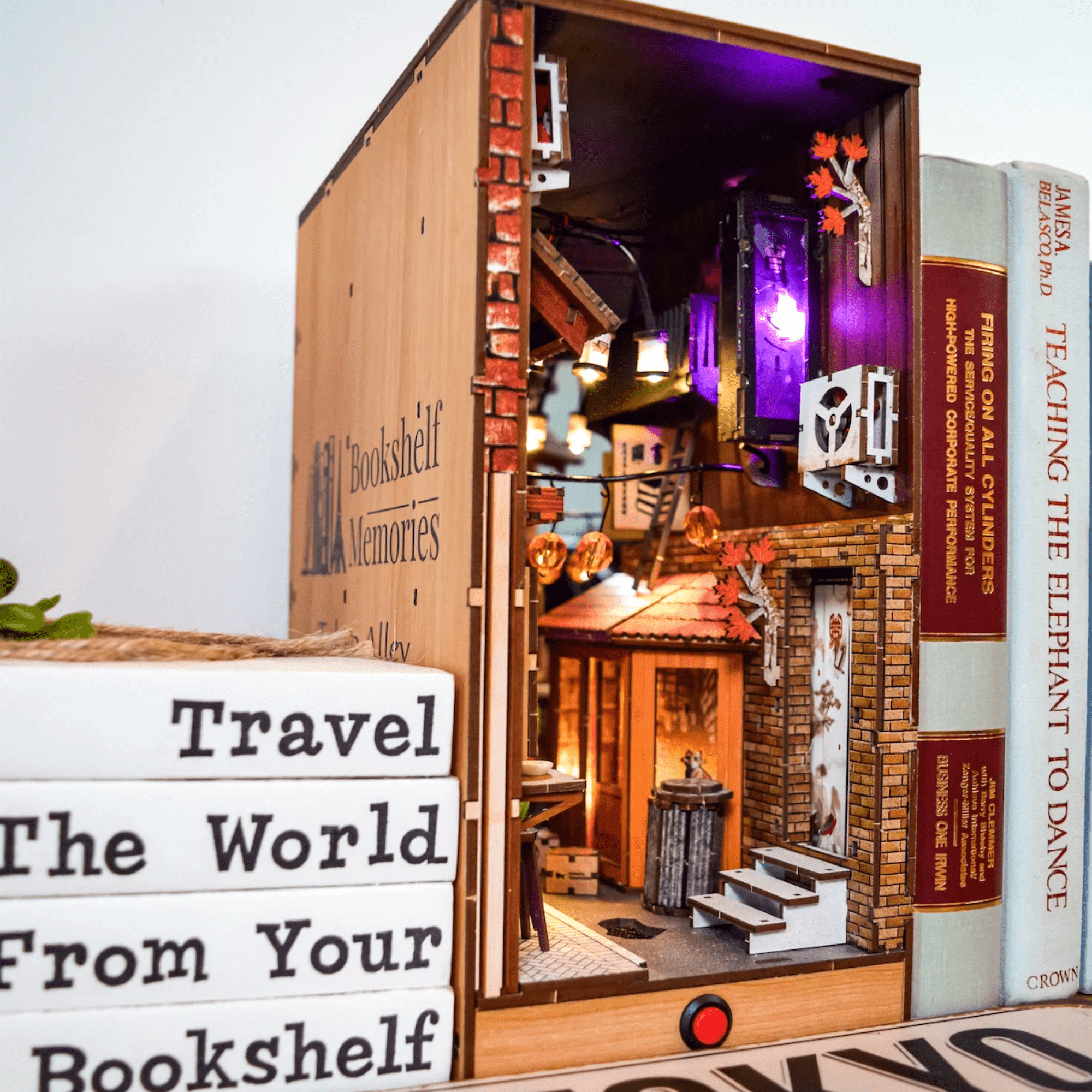 Tokyo Alley Book Nook DIY 3D Kit - Bookshelf Memories - DIY Booknook